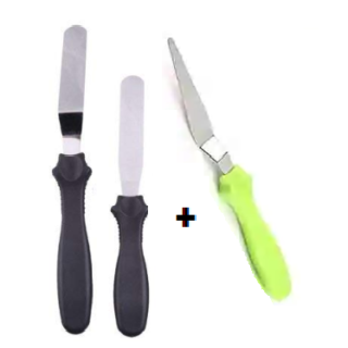 Cake Icing Spatula (Knife Set of 2) for Cake Decoration