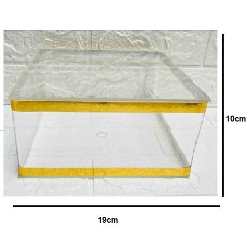 Golden Outline Square Cake Spacer Set - Image 4