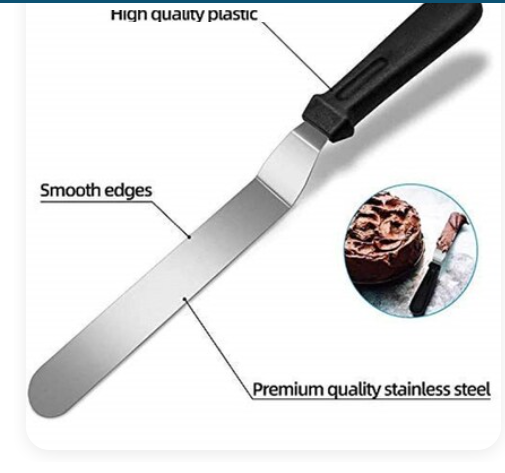 Cake Icing Spatula (Knife Set of 2) for Cake Decoration - Image 2
