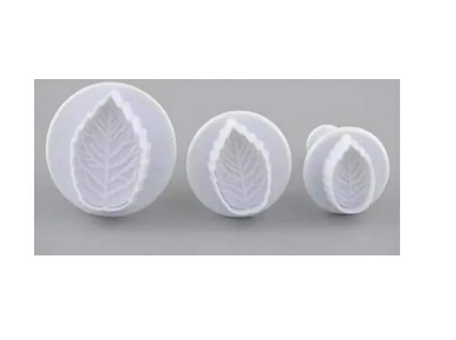 3-Piece Leaf Cutters Small Set Plunger Tool Fondants For Cake