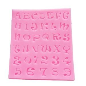 Pink Silicone Alphabet Mould