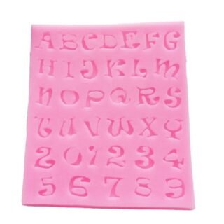 Pink Silicone Alphabet Mould