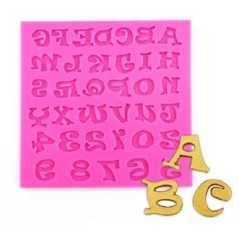 Pink Silicone Alphabet Mould - Image 5