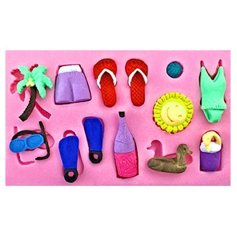 Pink Silicone Beach Mould - Image 4