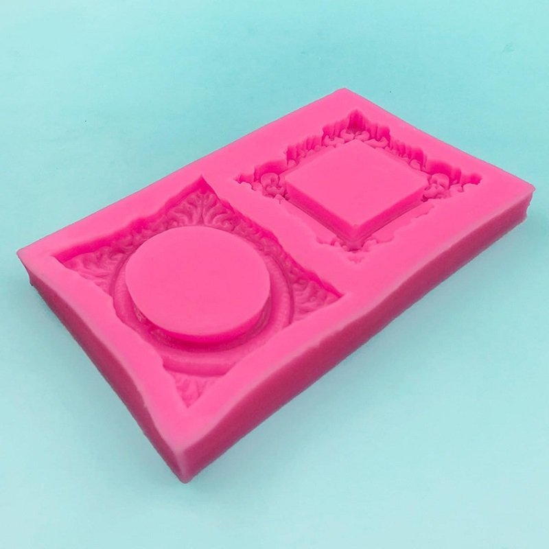Pink Silicone Double Mirror Frame Mould - Image 6