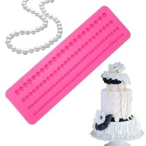 Pink Silicone Pearl Mould (4 lines)