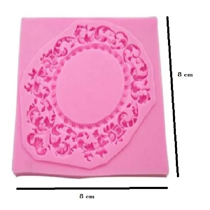 Pink Silicone Mirror Frame Mould - Image 2