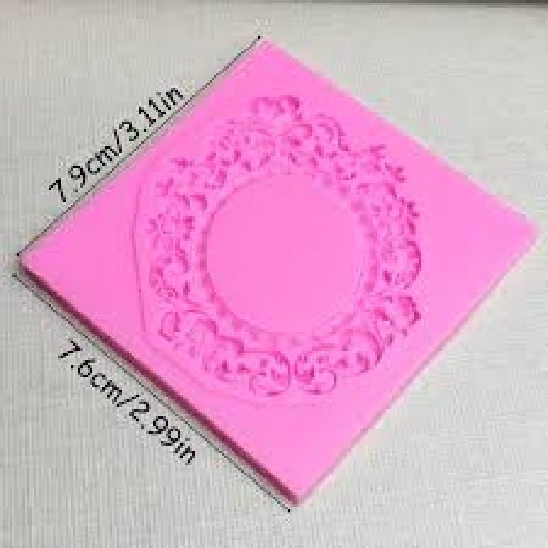 Pink Silicone Mirror Frame Mould - Image 3