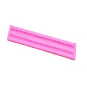 Pink Silicone Pearl Mould (2 lines)