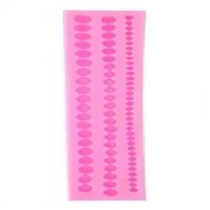 Pink Silicone Pearl Mould (3 lines)