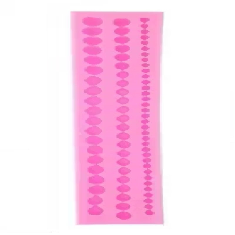 Pink Silicone Pearl Mould (3 lines)