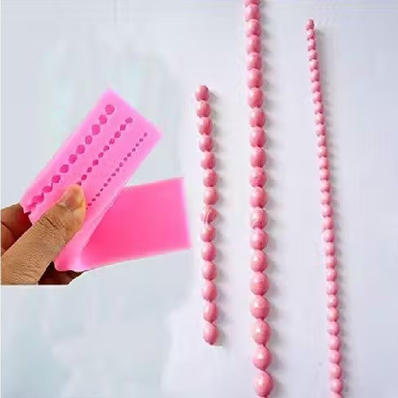 Pink Silicone Pearl Mould (3 lines) - Image 5
